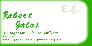 robert galos business card